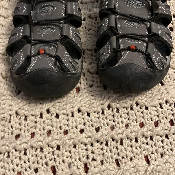EDDIE BAUER / Tommy gray black fisherman cinch hiking sandals Men’s‎ size 10 - Picture 4 of 17